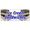 Signmission Ice Cream Sandwiches Banner Heavy Duty 13 Oz Vinyl with Grommets B-Ice Cream Sandwiches - alternate 1